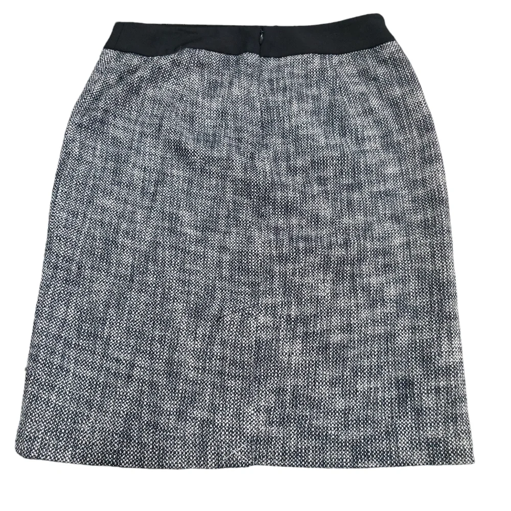 Talbots Black and White Tweed Midi Pencil Skirt- size 6